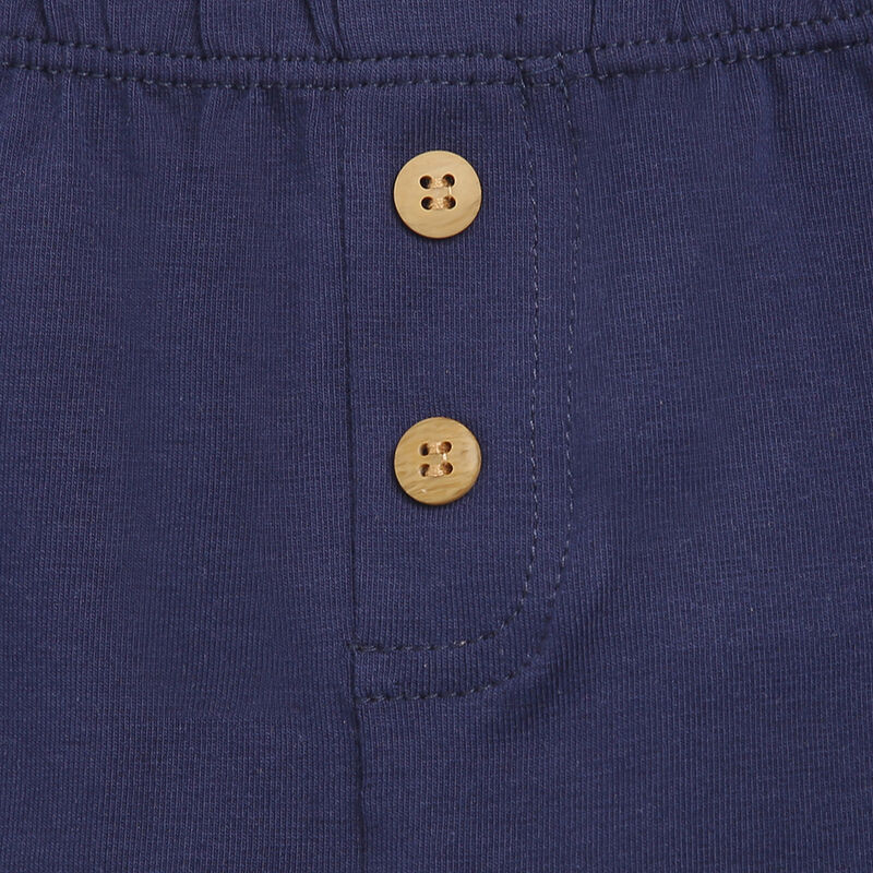 Boys Medium Blue Printed 2 Pc Set Polo with Short Trouser image number null